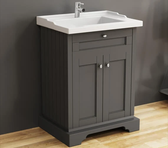 Hudson Reed Old London 2 Door Floor Standing Vanity Unit And Basin 3 Hudson Reed Old London 2 Door Floor Standing Vanity Unit And Basin