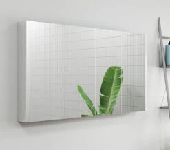 Nuie Eden 1200 X 650mm 4 Door Mirror Cabinet White High Gloss