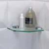 Miller Classic Clear Glass Corner Shelf 200mm - 292020 1 Miller Classic Clear Glass Corner Shelf 200mm - 292020 -Shower Room M700 2022 7 4 10 12 39 324
