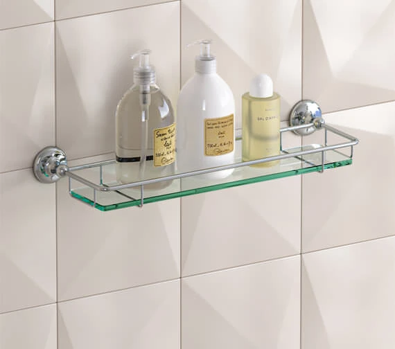 Roper Rhodes Avening Toughened Clear Glass Gallery Shelf 3 Roper Rhodes Avening Toughened Clear Glass Gallery Shelf