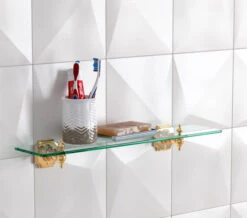 Silverdale Victorian Luxury 495mm Glass Shelf