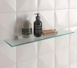 Smedbo Air 600mm Chrome Glass Shelf