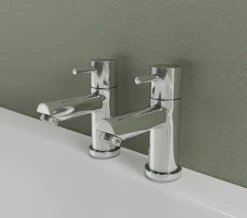 Bristan Blitz Pair Of Chrome Bath Taps
