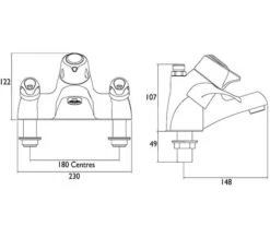 Bristan Java Chrome Bath Filler Tap With Thermostatic Shower - J Thbsmvo C -Shower Room M700 2022 8 11 11 14 53 819