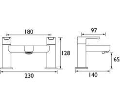 Bristan Nero Deck Mounted Chrome Bath Mixer Tap -Shower Room M700 2022 8 13 10 9 58 42