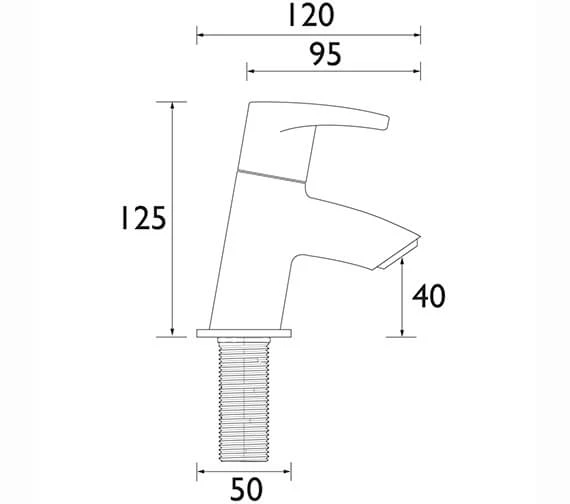 Bristan Orta Chrome Pair Of Bath Taps 4 Bristan Orta Chrome Pair Of Bath Taps - Image 2