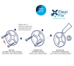 Croydex Pendle Flexi-Fix Glass Shelf 590mm -Shower Room M700 2022 8 20 10 20 44 754 4