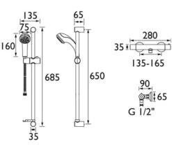 Bristan Zing Basic Cool Touch Chrome Bar Mixer Valve With Kit -Shower Room M700 2022 8 24 15 20 35 899