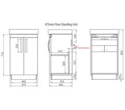 Tavistock Compass Freestanding 2 Door Vanity Unit -Shower Room M700 2022 8 4 9 21 30 460