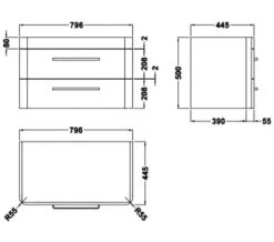 Hudson Reed Solar Wall Hung Vanity Unit And Basin -Shower Room M700 2022 8 6 11 35 47 686