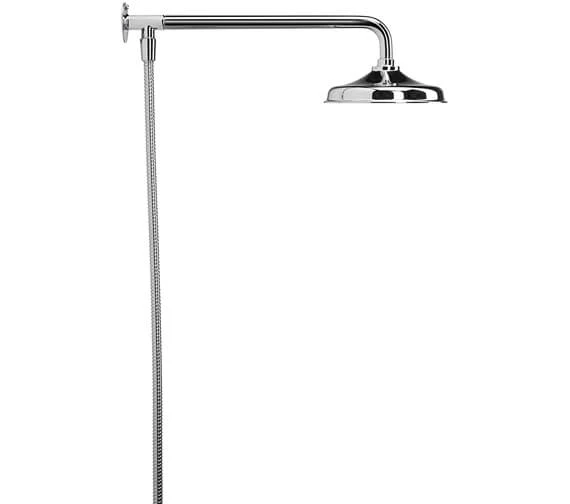 Croydex Traditional Rain Chrome Head Set With Fixed Arm And Hose 7 Croydex Traditional Rain Chrome Head Set With Fixed Arm And Hose - Image 5