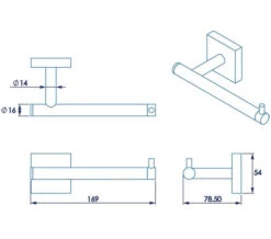 Croydex Chester Flexi-Fix Chrome Toilet Paper Holder -Shower Room M700 2022 9 2 9 51 5 156