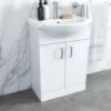 Nuie Mayford Two Door Floor Standing Gloss White Vanity And Basin 2 Nuie Mayford Two Door Floor Standing Gloss White Vanity And Basin -Shower Room M700 2022 9 21 10 7 53 820