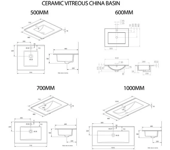 Crosswater Glide II Wall Hung Double Drawer Bathroom Unit 9 Crosswater Glide II Wall Hung Double Drawer Bathroom Unit - Image 7