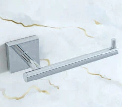 Croydex Chester Flexi-Fix Chrome Toilet Paper Holder