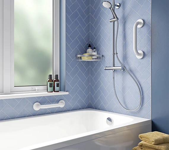 Croydex 300mm Stainless Steel Straight Grab Bar 8 Croydex 300mm Stainless Steel Straight Grab Bar - Image 6