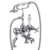 Burlington Deck Mounted Traditional Bath Shower Mixer Tap With Claremont Handles -Shower Room M700 2022 9 9 8 47 1 484
