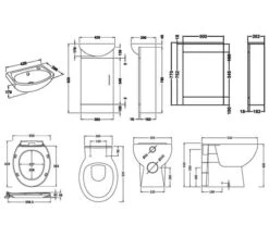 Nuie Sienna Floor Standing Gloss White Cloakroom Fitted Furniture Pack -Shower Room M700 2023 1 11 6 26 33 354
