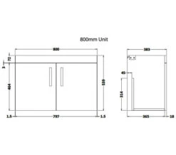 Nuie Athena Wall Hung 2 Door Vanity Unit With Worktop Or Basin -Shower Room M700 2023 1 20 6 34 48 729