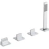 Vado Geo Chrome 4 Hole Bath Shower Mixer Set Without Spout -Shower Room M700 2023 1 27 7 20 30 293