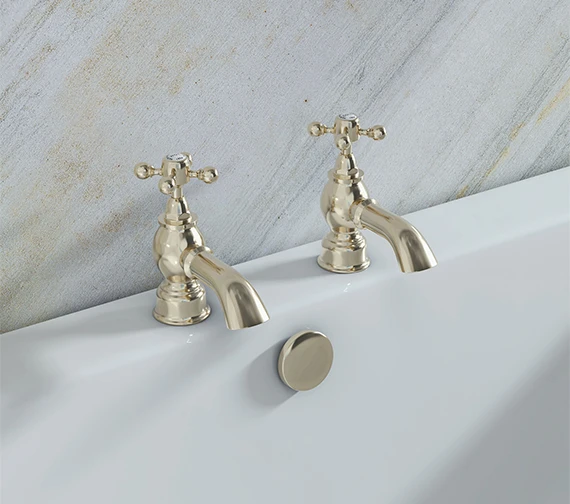 Heritage Hartlebury Pair Of Chrome Bath Pillar Taps 3 Heritage Hartlebury Pair Of Chrome Bath Pillar Taps