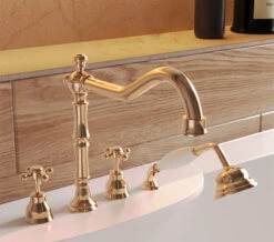 Tre Mercati Allora 4 Tap Hole Bath Shower Mixer Tap With Kit -Shower Room M700 2023 2 10 12 3 38 709