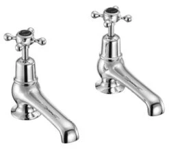 Burlington Chrome Pair Of Bath Taps With Claremont Handles -Shower Room M700 2023 2 11 8 29 14 269