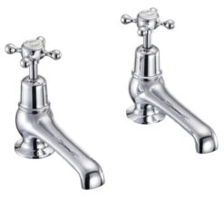 Burlington Chrome Pair Of Bath Taps With Claremont Handles -Shower Room M700 2023 2 11 8 29 3 811