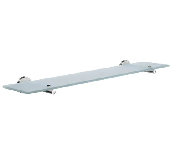 Smedbo Home 600mm Frosted Glass Bathroom Shelf 4 Smedbo Home 600mm Frosted Glass Bathroom Shelf - Image 2