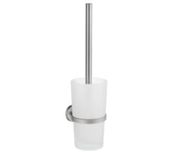 Smedbo Home Chrome Toilet Brush With Frosted Glass Container -Shower Room M700 2023 2 27 13 59 3 313
