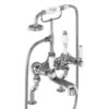 Burlington Deck Mounted Bath Shower Mixer Tap With Kensington Handles -Shower Room M700 2023 2 4 8 55 40 234