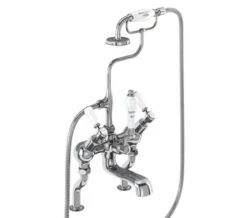 Burlington Deck Mounted Bath Shower Mixer Tap With Kensington Handles -Shower Room M700 2023 2 4 8 56 17 792