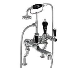 Burlington Deck Mounted Bath Shower Mixer Tap With Kensington Handles -Shower Room M700 2023 2 4 8 56 5 187