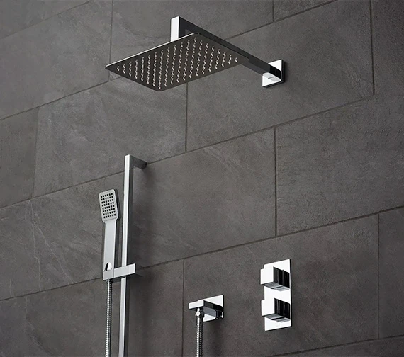 Vado Tablet Notion Vertical Chrome Shower Valve With Head And Slide Rail Kit 3 Vado Tablet Notion Vertical Chrome Shower Valve With Head And Slide Rail Kit