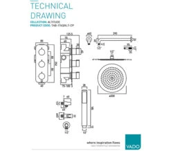 Vado Tablet Altitude Vertical 2 Outlet Chrome Thermostatic Shower Package -Shower Room M700 2023 3 14 7 53 32 491
