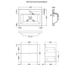Hudson Reed Fusion Wall Hung Full Depth 2 Drawer Vanity Unit And Basin -Shower Room M700 2023 3 29 12 27 12 241