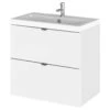 Hudson Reed Fusion Wall Hung Full Depth 2 Drawer Vanity Unit And Basin -Shower Room M700 2023 3 30 6 5 1 93