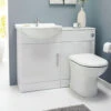 Nuie Mayford 1 Door White Bathroom Vanity Unit And Back To Wall WC Unit 2 Nuie Mayford 1 Door White Bathroom Vanity Unit And Back To Wall WC Unit -Shower Room M700 2023 4 18 9 52 45 399