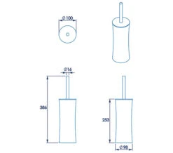 Croydex Modular Stainless Steel Toilet Brush And Holder -Shower Room M700 2023 4 25 12 2 23 467