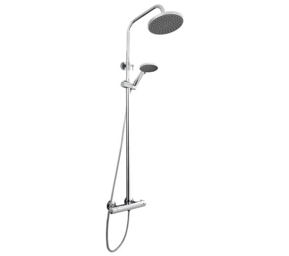 Nuie Round Chrome Thermostatic Bar Valve With Telescopic Kit And Handset 3 Nuie Round Chrome Thermostatic Bar Valve With Telescopic Kit And Handset