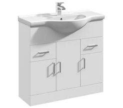 Nuie Mayford Gloss White 3 Door And 2 Drawer Vanity Unit And Basin 8 Nuie Mayford Gloss White 3 Door And 2 Drawer Vanity Unit And Basin -Shower Room M700 2023 5 24 12 46 15 41