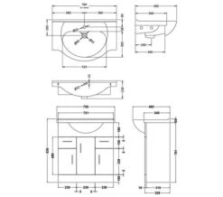Nuie Mayford Gloss White 3 Door And 2 Drawer Vanity Unit And Basin 7 Nuie Mayford Gloss White 3 Door And 2 Drawer Vanity Unit And Basin -Shower Room M700 2023 5 24 13 2 58 728