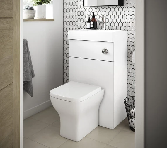 Nuie Athena 503 X 360mm Floor Standing WC Unit And Basin 3 Nuie Athena 503 X 360mm Floor Standing WC Unit And Basin