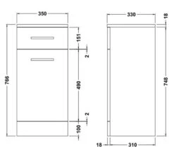 Nuie Mayford 350mm Wide Laundry Basket Furniture Unit White 11 Nuie Mayford 350mm Wide Laundry Basket Furniture Unit White -Shower Room M700 2023 5 25 12 59 56 878