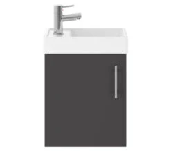 Nuie Vault 400mm Wide Single Door Wall Hung Unit And Basin -Shower Room M700 2023 5 25 9 33 58 757