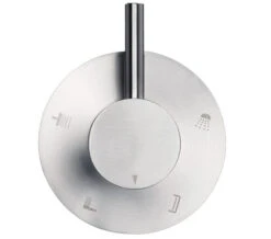 QS Basics Inoxis Wall Mounted 4-Way Diverter Valve