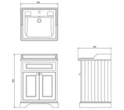 Burlington 650mm Freestanding Two Door Vanity Unit 10 Burlington 650mm Freestanding Two Door Vanity Unit -Shower Room M700 2023 5 31 15 50 3 674