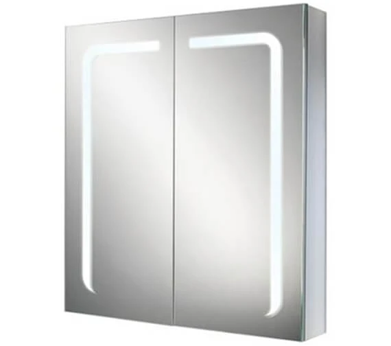 HIB Stratus 60 LED Demisting Aluminium Mirror Cabinet 600 X 700mm 6 HIB Stratus 60 LED Demisting Aluminium Mirror Cabinet 600 X 700mm - Image 4