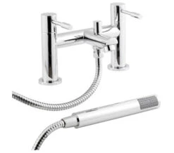Nuie Series 2 Chrome Deck Mounted Bath Shower Mixer Tap -Shower Room M700 2023 6 10 9 0 34 849