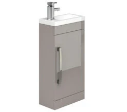 Essential Nevada Single Door Vanity Unit And Basin - 400mm Width